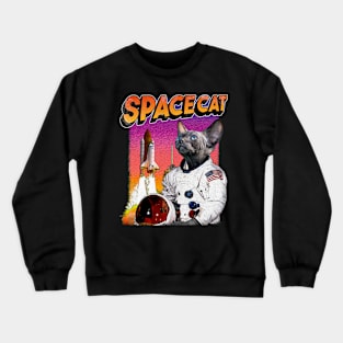 Space Cat Sphynx Crewneck Sweatshirt